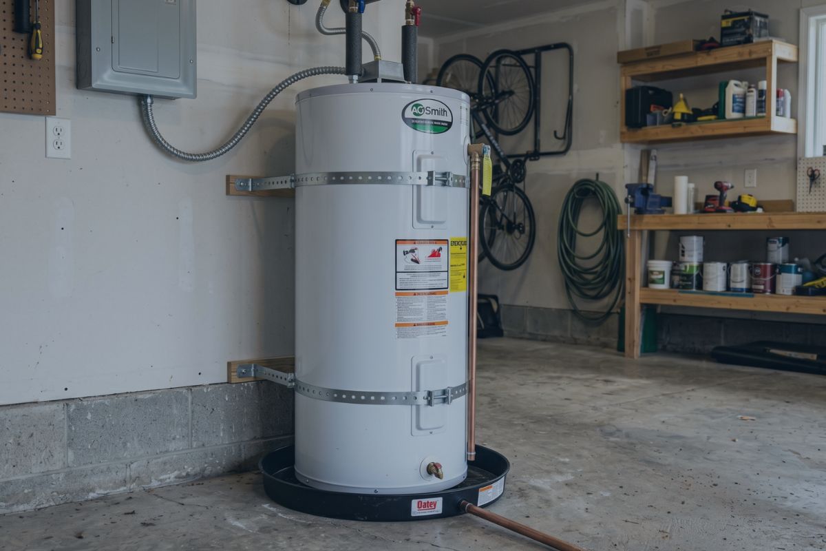 Electric water heater installation in Bellevue