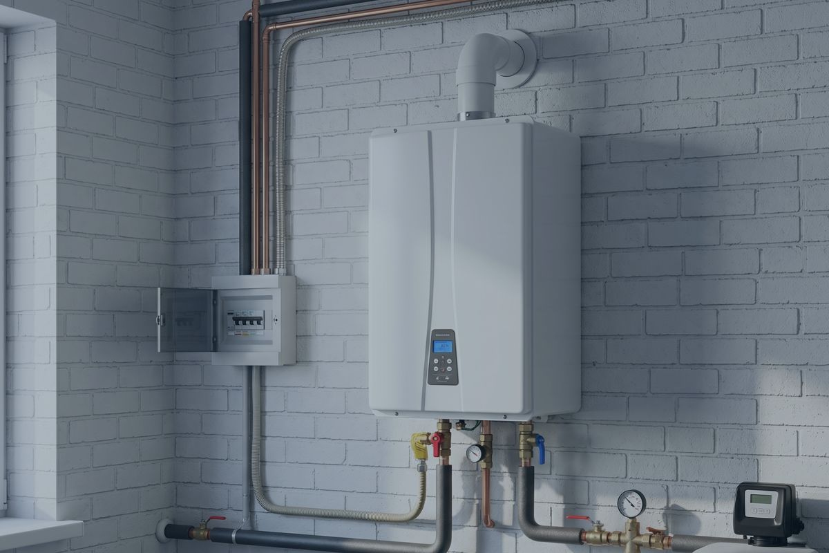 Tankless water heater installation in Bellevue